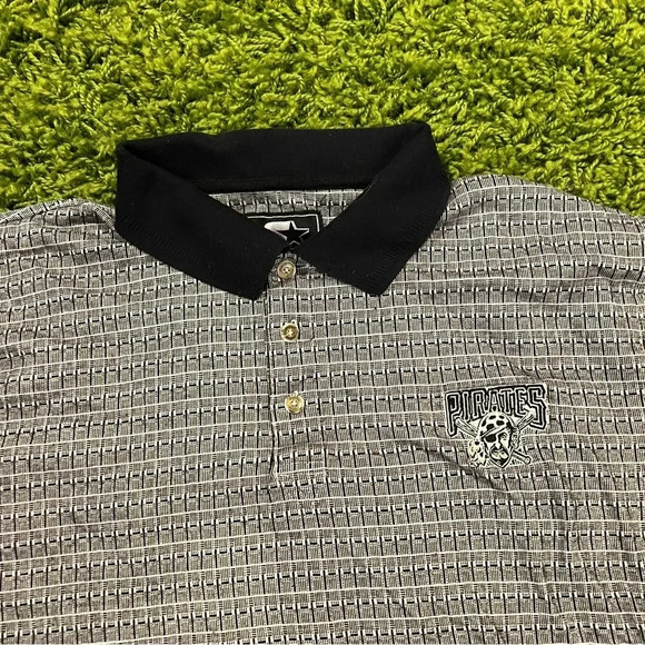 Vintage Starter Pittsburgh Pirates MLB Abstract Polo Shirt - Picture 2 of 7